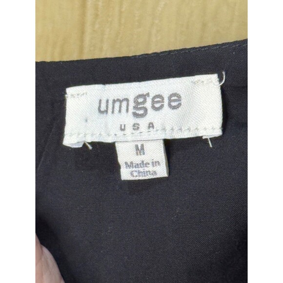 Umgee Black Flowy Embroidered Dress Medium Boho Festival size M - Picture 9 of 9